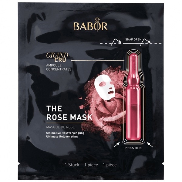 Babor Grand Cru The Rose Mask Lüks Gül Özlü Anında Yenileyici Etkili Ampul Konsantreli Kağıt Maske