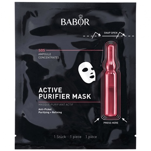 Babor Active Purifier Mask Pürüz Ve Sivilce Karşıtı Etkili Ampul Konsantreli Kağıt Maske